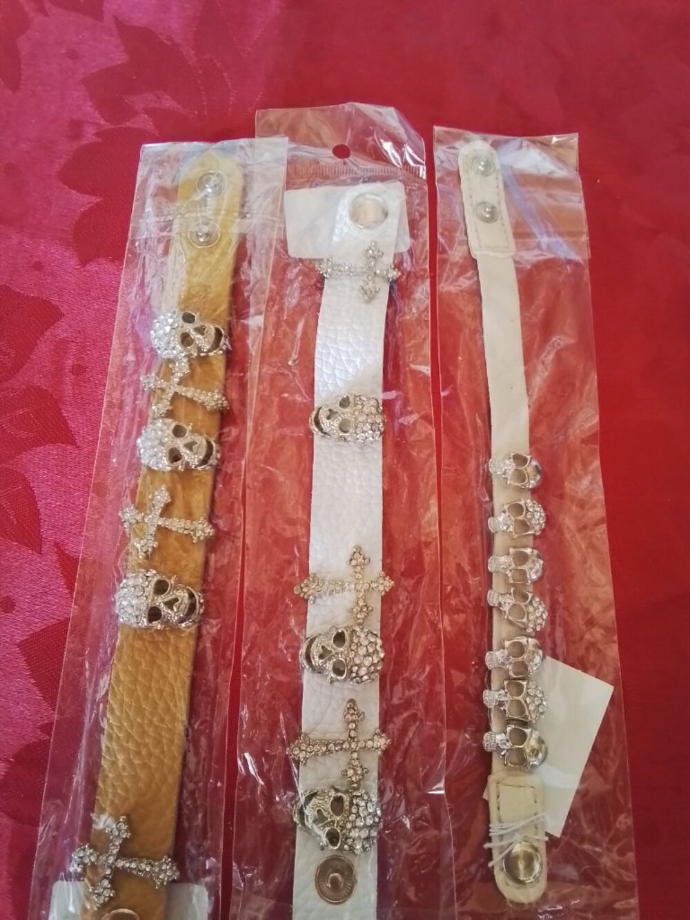 NWT Lot of Three Skull Wrap Bracelets